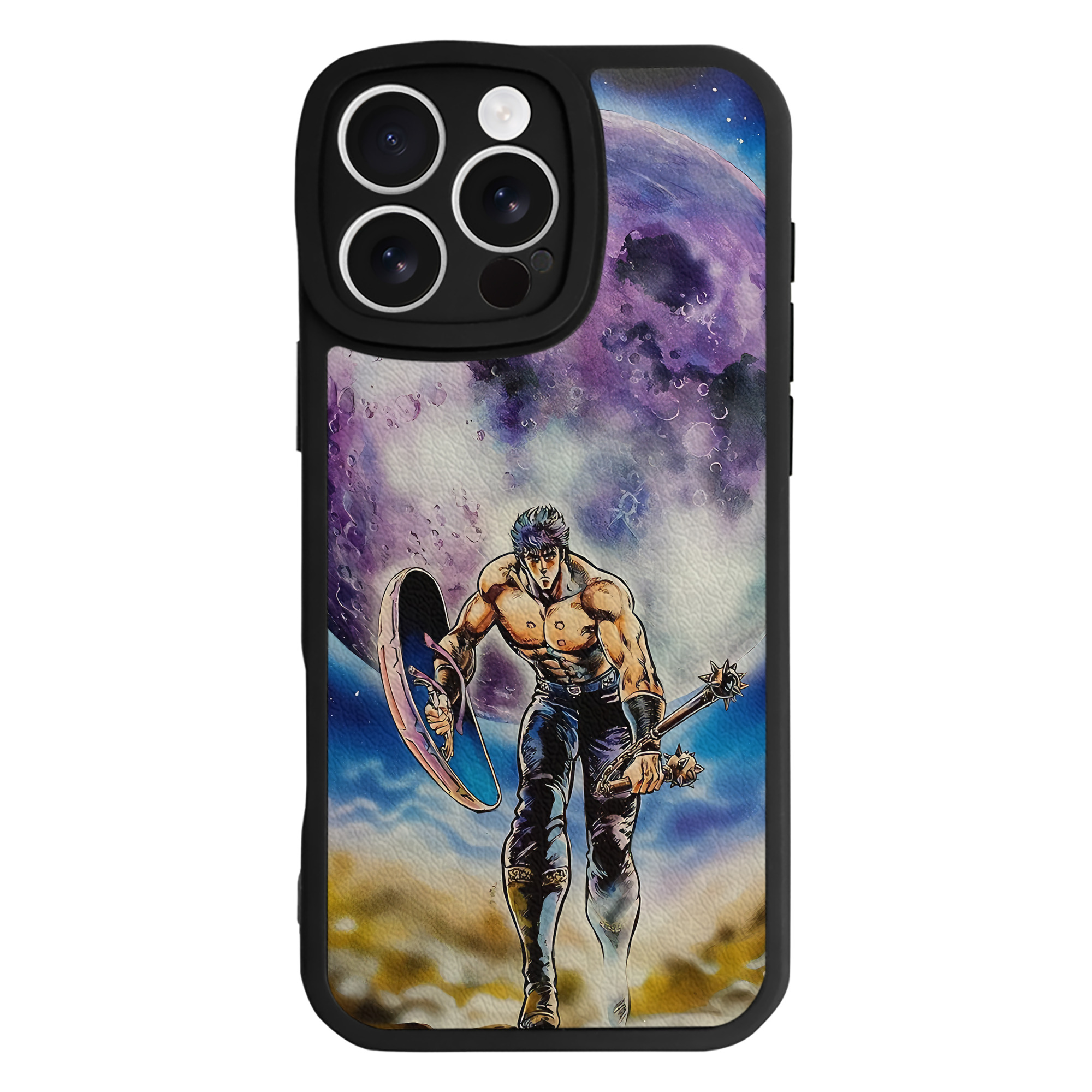 （画像用） 北斗の拳 Fist of the North Star 【iPhone 16シリーズ対応】シリコンスマホケース（レザー調） 材質：シリコン